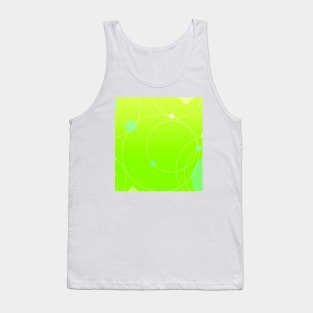 Lime Green Wallpaper Art Decor Print Pattern Design Tank Top